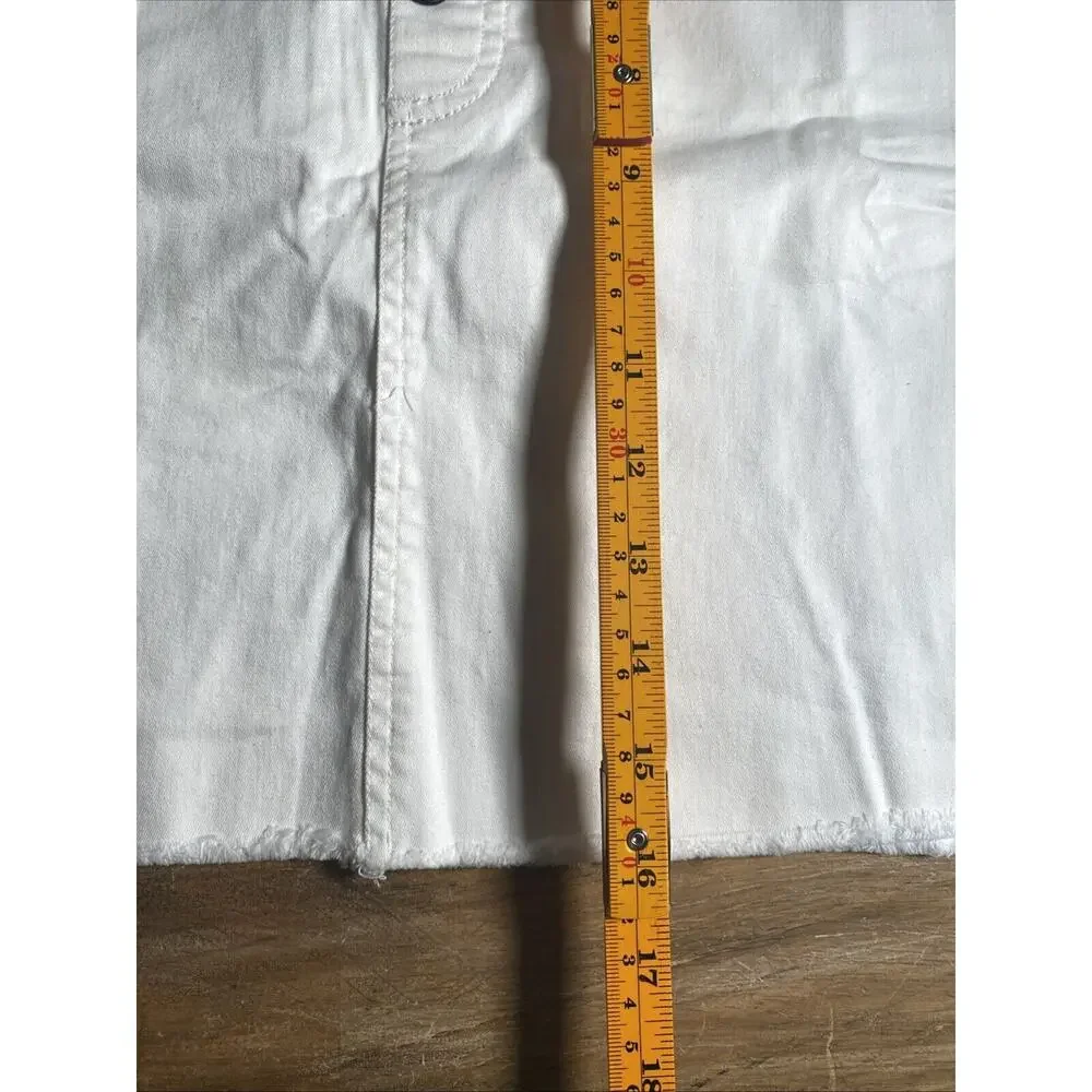 HUE New Tuxedo Cutoff Denim Mini Skirt Size XL NEW - Picture 6 of 8